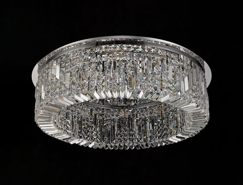 Zula Round Flush Chandelier 12 Light